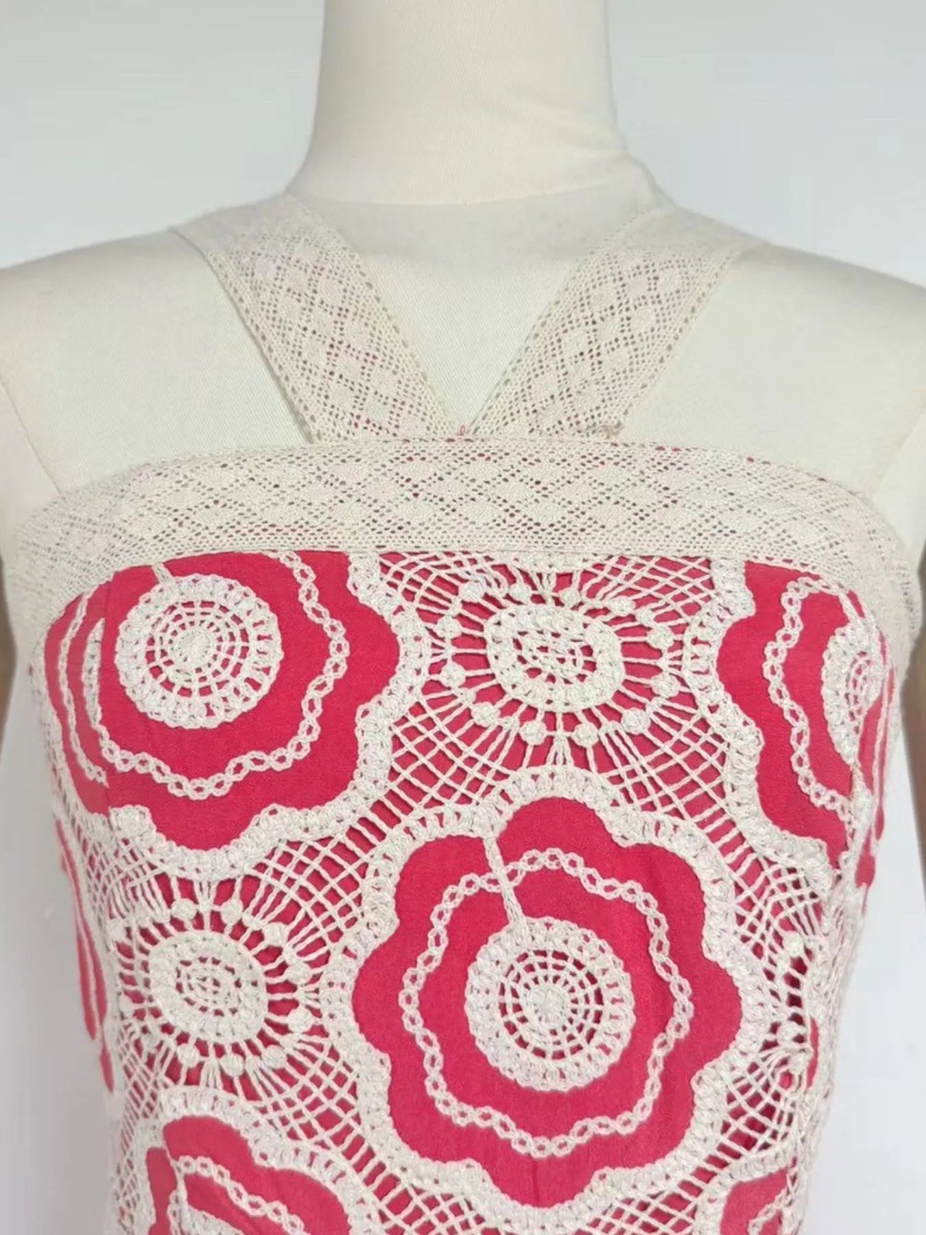 Lace Sleeveless Tiered Midi Dress - Image 27