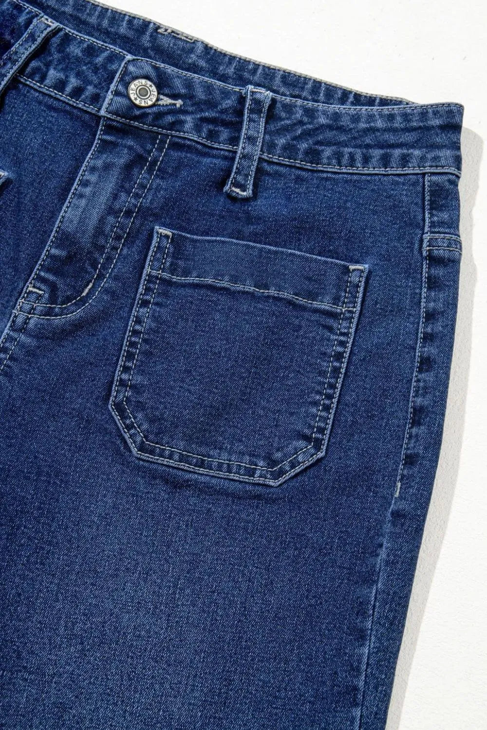 minbolu Relaxed Fit High Waist Jeans Medium Denim - Image 6