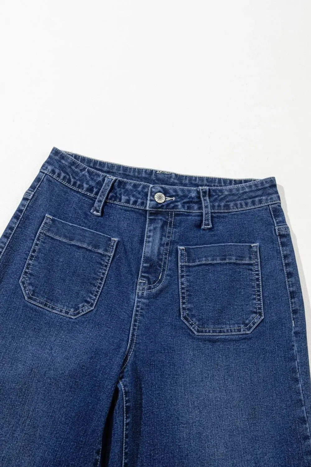 minbolu Relaxed Fit High Waist Jeans Medium Denim - Image 5