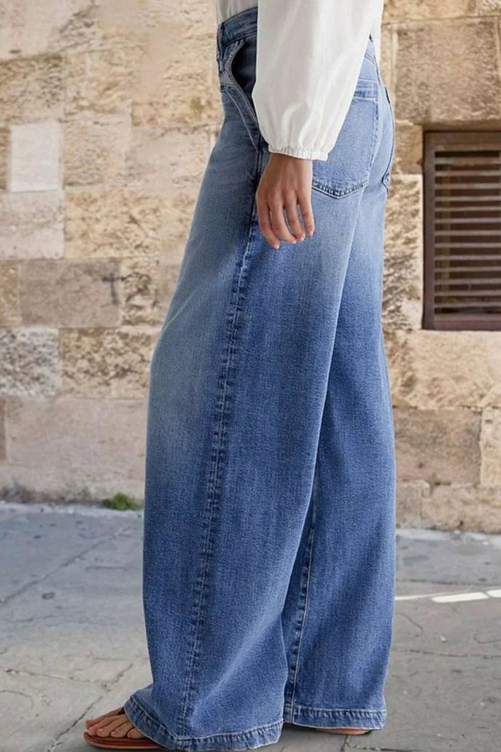 Embroidered Straight Leg Jeans - Stylish & Comfortable - Image 4