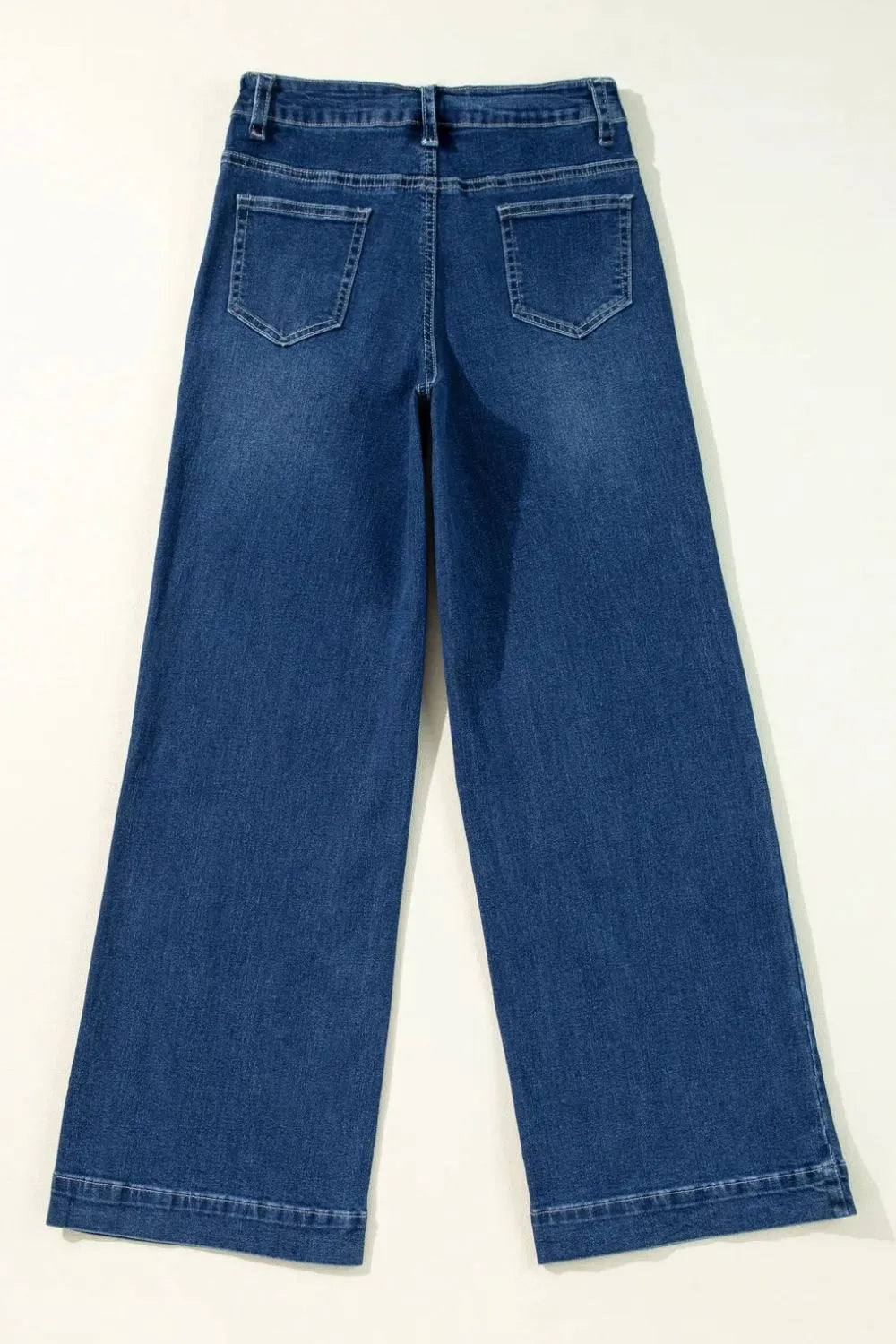 minbolu Relaxed Fit High Waist Jeans Medium Denim - Image 4