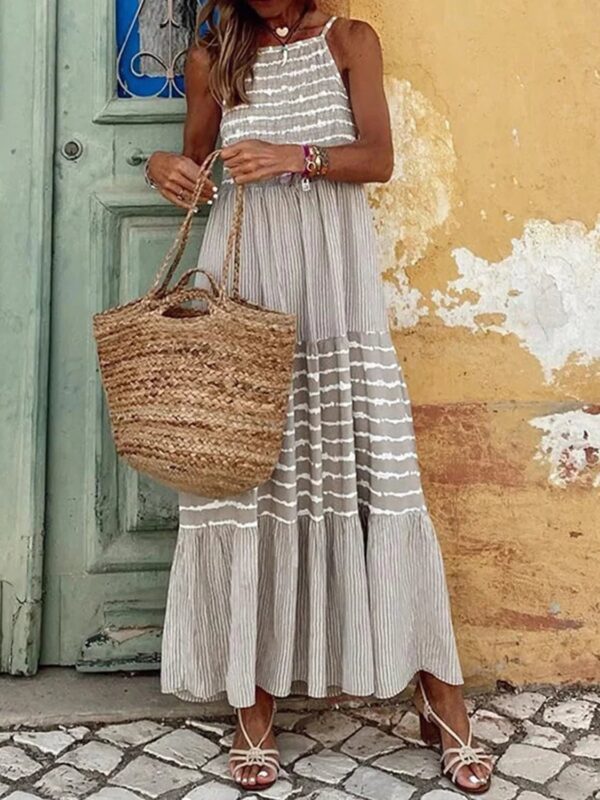 Striped Sleeveless Cami Dress - Summer Essential